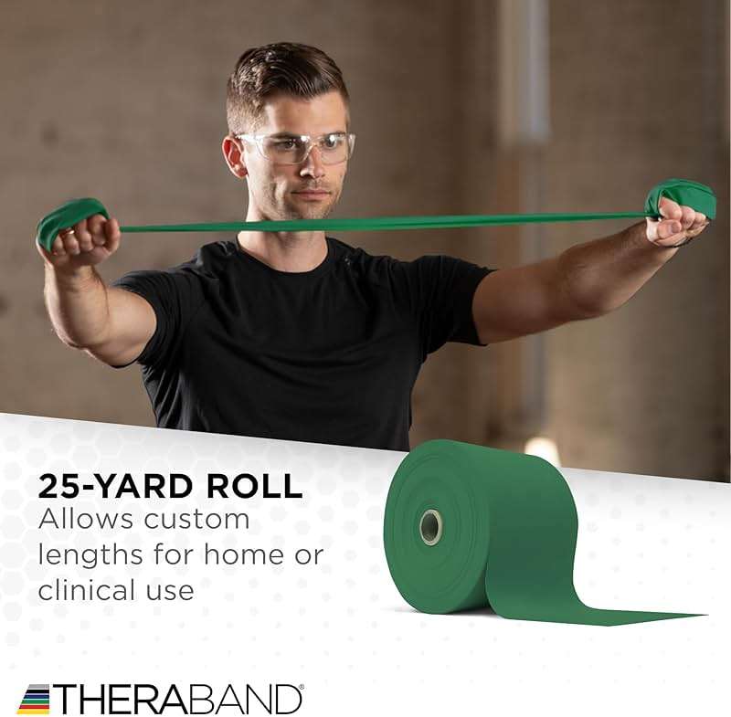 THERABAND Resistance Band, Gold, Max, 25-Yard Roll, Latex-Free, Elastic Band for Exercise, Physical Therapy, Yoga, Pilates, Stretching, Home Workouts, Color-Coded for Easy Resistance Levels - Image 5
