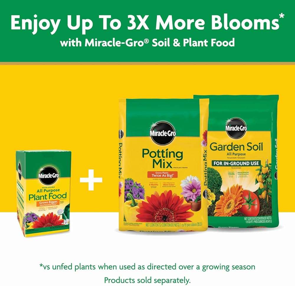 Miracle-Gro Water Soluble All Purpose Plant Food - Fertilizer For All Indoor or Outdoor Plants including Roses, Flowers, Vegetables, Houseplants, Trees, and Shrubs, 3 lbs. - Image 11