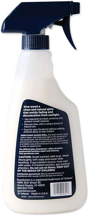 Guardsman Anytime Clean & Polish Wood Cleaner & Furniture Polish for Cabinets, Tables, and Other Wood Surfaces, Spray Bottle, Woodland Fresh, 16 Fluid Ounces - Image 3