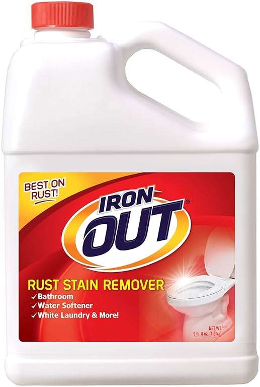 Iron OUT Powder Rust Stain Remover, Remove and Prevent Rust Stains in Bathrooms, Kitchens, Appliances, Laundry, and Outdoors, 9.5 Pound - Image 1