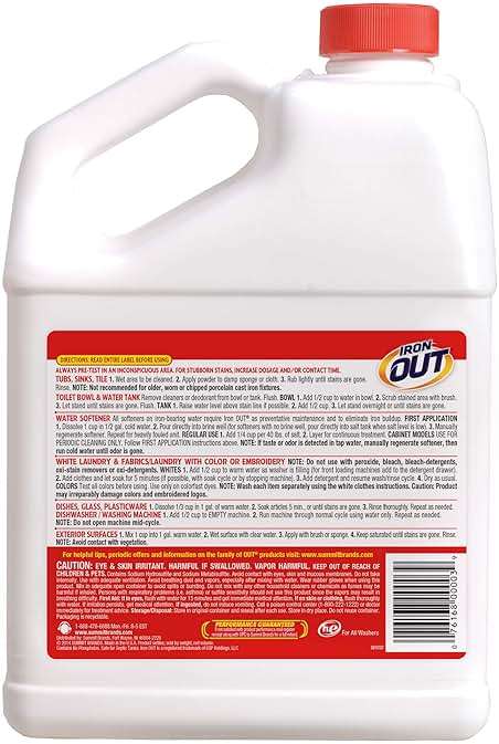 Iron OUT Powder Rust Stain Remover, Remove and Prevent Rust Stains in Bathrooms, Kitchens, Appliances, Laundry, and Outdoors, 9.5 Pound - Image 2