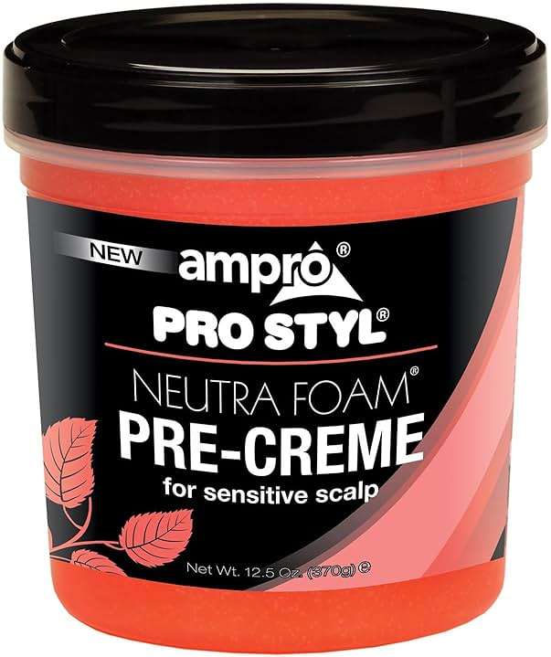 Ampro Pre-Creme Base for Sensitive Scalp - Wax Enhanced with Petroleum Jelly - Formulated to Protect Your Scalp During Chemical Processing - Relieves and Soothes Scalp Discomfort - 12.5 oz - Image 1