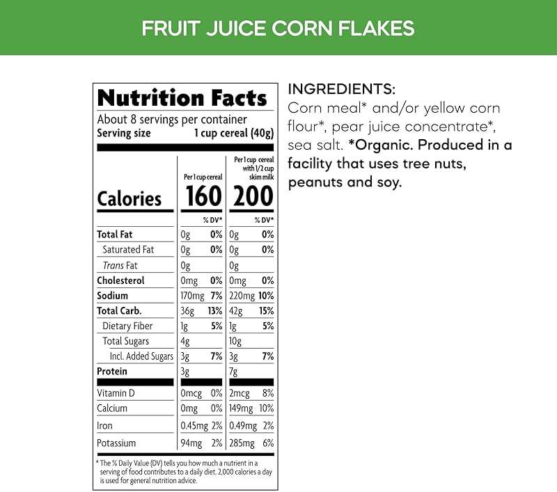 Nature's Path Organic Fruit Juice Sweetened Corn Flakes Cereal, 26.4 oz (Pack of 6), Gluten Free, Non-GMO, Earth Friendly Packaging - Image 3