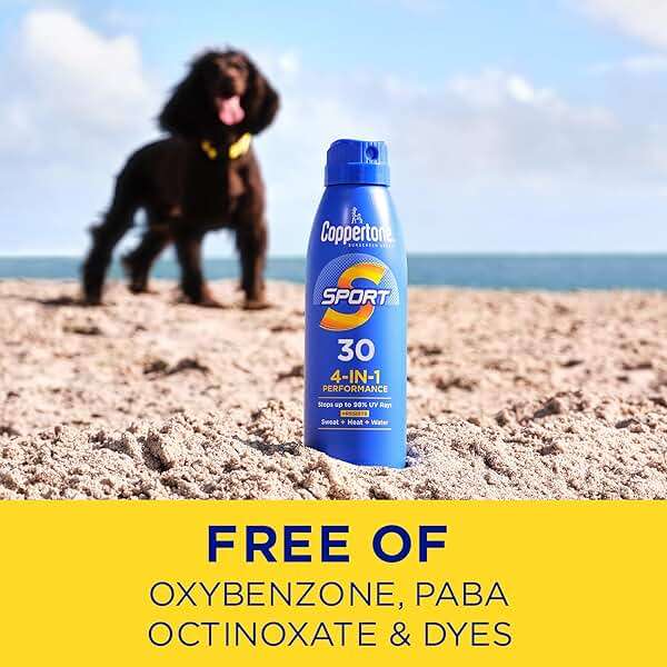 Coppertone Sport Sunscreen Spray SPF 30, Water Resistant Spray Sunscreen for Body, 5.5 Oz (Packaging May Vary) - Image 8