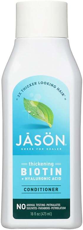Jason Conditioner, Thicken & Restore Biotin and Hyaluronic Acid, 16 Oz - Image 1