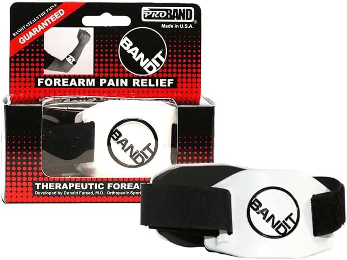 BandIT ® Therapeutic Arm Band for Elbow & Forearm Pain Relief, Anatomically Focused Dynamic Compression Band for Carpal Tunnel, Tendonitis, Tennis Elbow, Golfers Elbow, Sprains, & Arthritis, White - Image 1