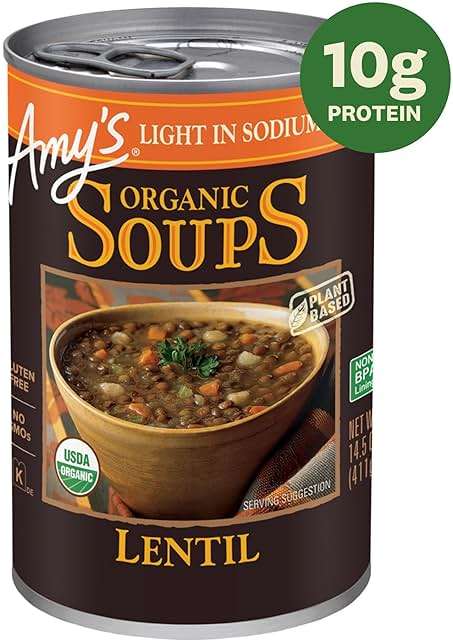 Amy's Soup, Vegan, Gluten Free, Organic Lentil, Light in Sodium, 14.5 Ounce (Pack of 12) - Image 3