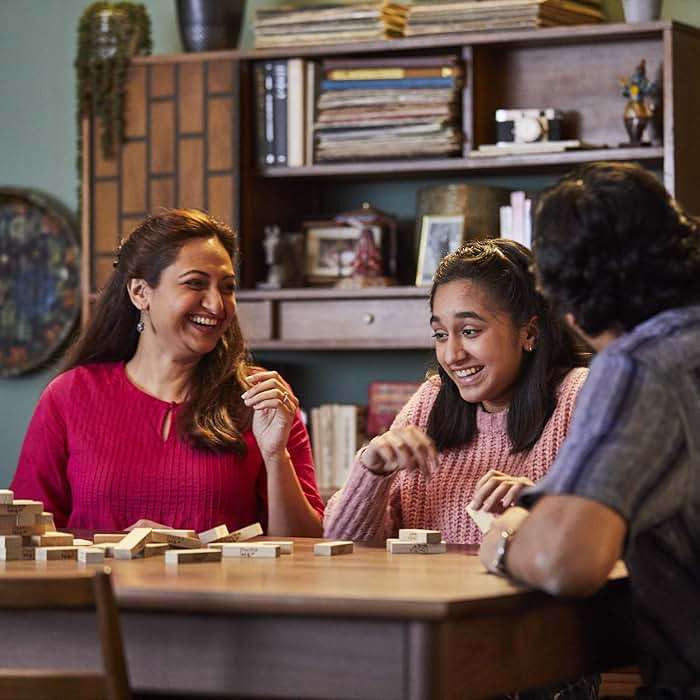 Hasbro Gaming Jenga Wooden Blocks Stacking Tumbling Tower Game | Party Games for Kids & Families | Stocking Stuffers | Ages 6+ (Amazon Exclusive) - Image 2
