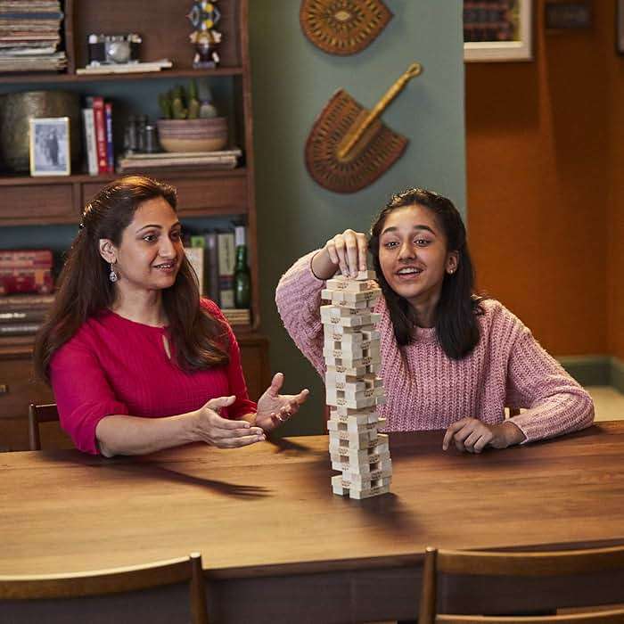 Hasbro Gaming Jenga Wooden Blocks Stacking Tumbling Tower Game | Party Games for Kids & Families | Stocking Stuffers | Ages 6+ (Amazon Exclusive) - Image 8