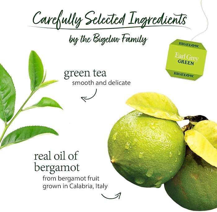 Bigelow Tea Earl Grey Green Tea, Caffeinated Tea, 20 Count Box (Pack of 6, 120 Total Tea Bags - Image 3