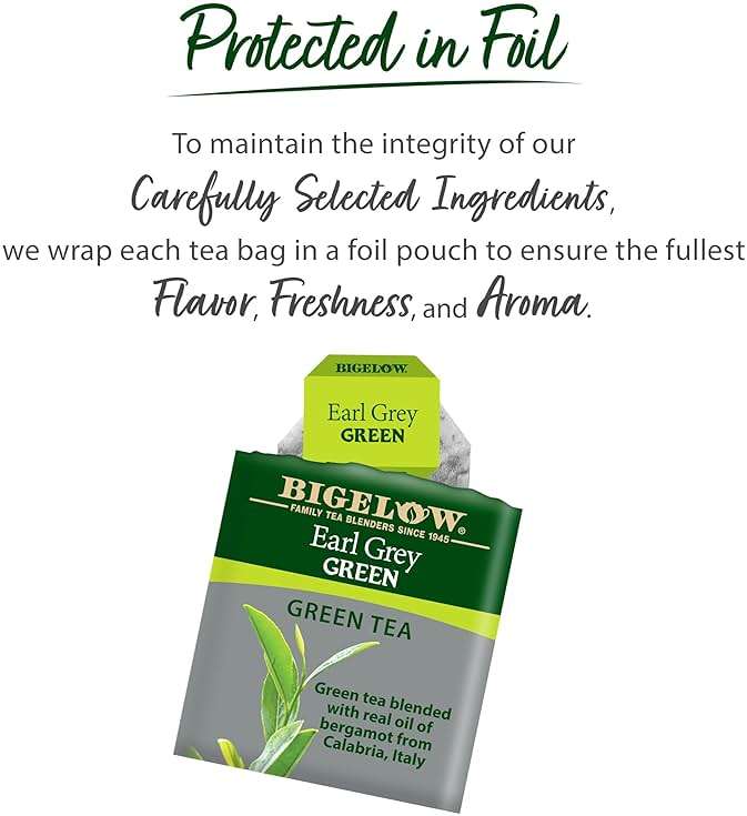 Bigelow Tea Earl Grey Green Tea, Caffeinated Tea, 20 Count Box (Pack of 6, 120 Total Tea Bags - Image 4