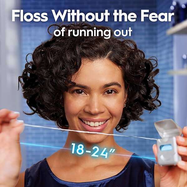 Oral-B Glide Healthy Gums Unflavored Dental Floss, Smooth, Strong, Shred Resistant, Value 2 Pack (50m Each) - Image 5