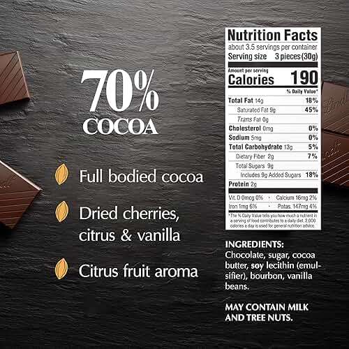 Lindt EXCELLENCE 70% Cocoa Dark Chocolate Bar, Dark Chocolate Candy, 3.5 oz. (12 Pack) - Image 2