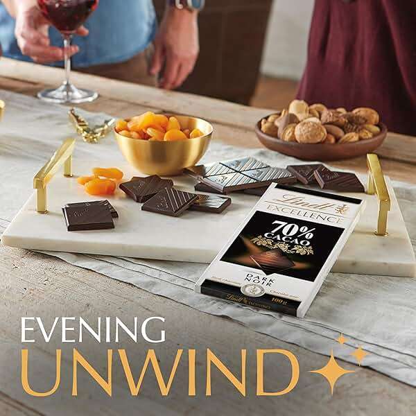 Lindt EXCELLENCE 70% Cocoa Dark Chocolate Bar, Dark Chocolate Candy, 3.5 oz. (12 Pack) - Image 7