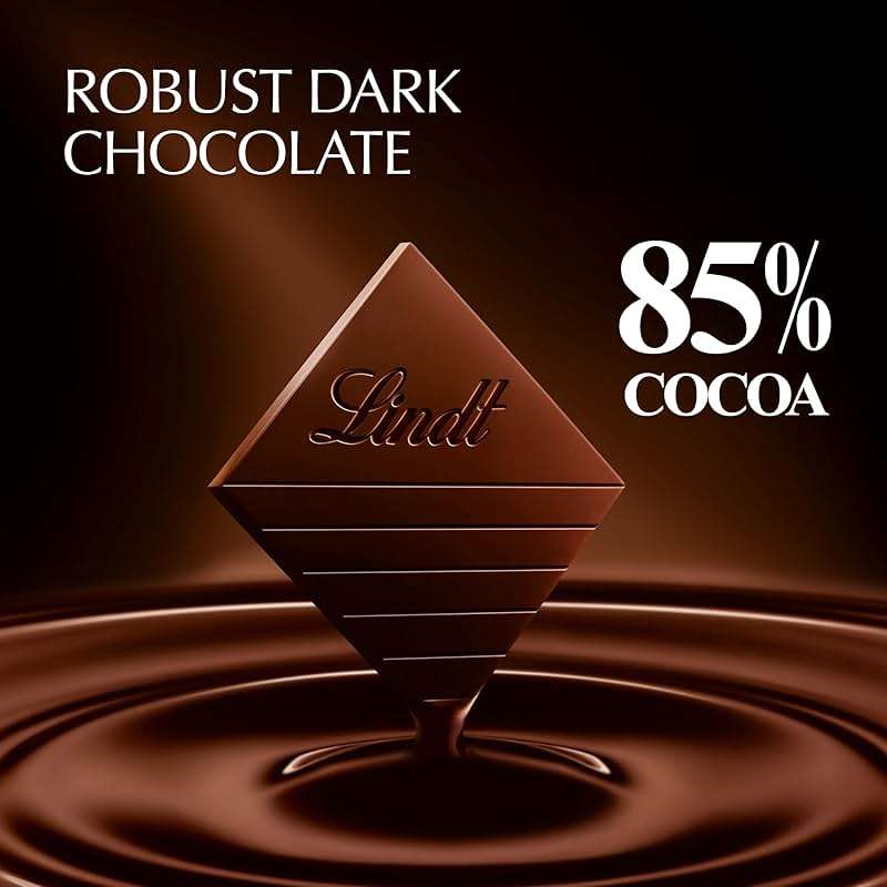Lindt EXCELLENCE 85% Cocoa Dark Chocolate Bar, Christmas Candy, 3.5 oz. (12 Pack) - Image 4