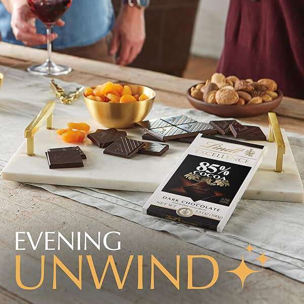 Lindt EXCELLENCE 85% Cocoa Dark Chocolate Bar, Christmas Candy, 3.5 oz. (12 Pack) - Image 7