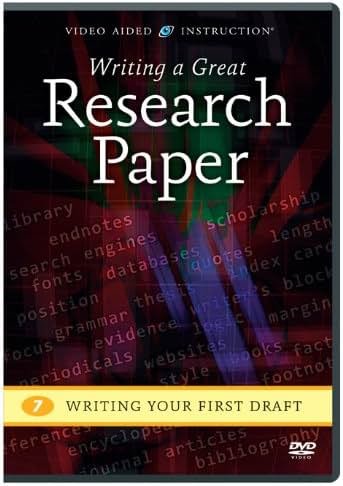 Writing a Great Research Paper: Writing Your First Draft - Product Image