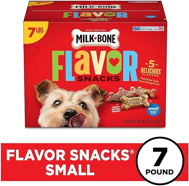 Milk-Bone Flavor Snacks Small Dog Biscuits, Flavored Crunchy Dog Treats, 7 Pound Box - Image 2