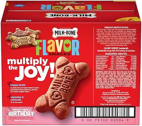 Milk-Bone Flavor Snacks Small Dog Biscuits, Flavored Crunchy Dog Treats, 7 Pound Box - Image 3