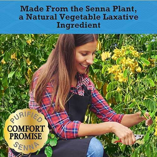 Senokot-S Dual Action 60 Tablets, Natural Vegetable Laxative Ingredient Plus Stool Softener Tablets, Gentle Dependable Overnight Relief of Occasional constipation White - Image 6