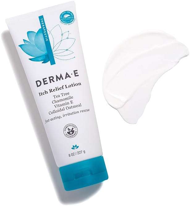 Derma E Itch Relief Lotion – Anti-Itch for Dry Skin – Soothing Itchy Skin Cream – Lightweight Body Lotion Calms and Moisturizes, 8 oz - Image 5