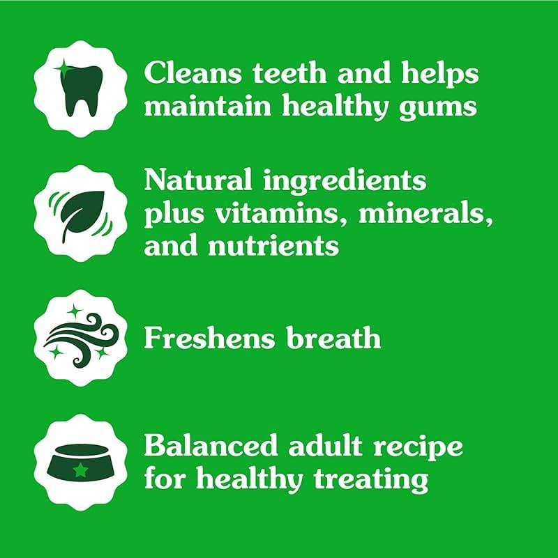 Greenies Veterinarian-Recommended Adult Natural Dental Dog Treats Teenie Size, Dog Dental Chews, Original Flavor, 12 oz. Pack, 43 Count - Image 4