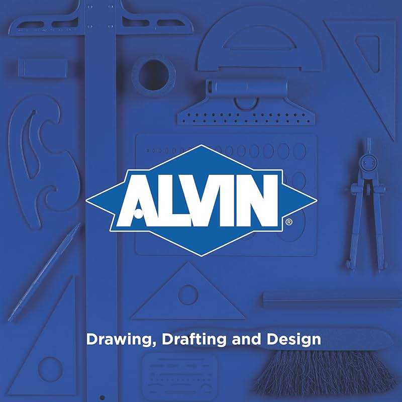 Alvin, Circle Guide Template, 46 Circles, 8.625 inches x 11.125 inches x .030 inches - Image 4