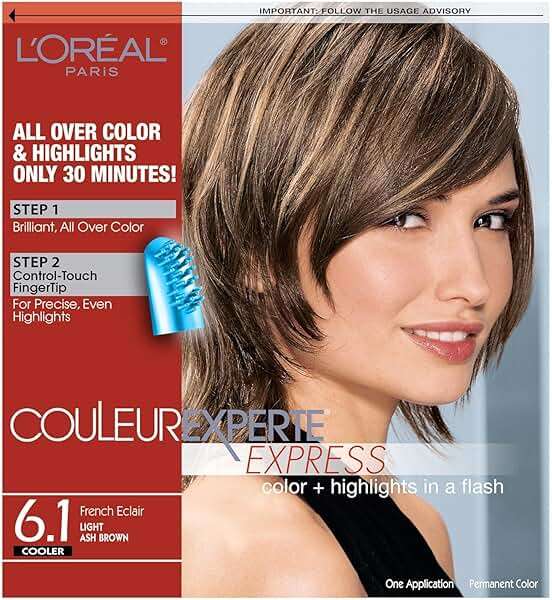 L'Oreal Paris Couleur Experte 2-Step Home Hair Color and Highlights Kit, French Éclair - Image 1