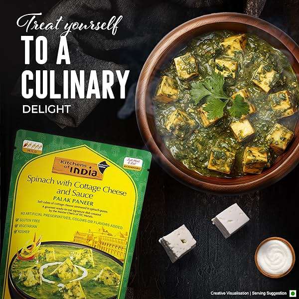 Kitchens Of India Ready To Eat Palak Paneer, Spinach & Cottage Cheese, 10-Ounce Boxes (Pack of 6) - Image 5