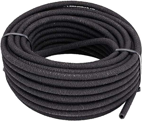 Raindrip 015005T 1/4-Inch by 50-Foot Soaker Hose Tubing for Drip Irrigation, Use in Vegetable Garden, Planters, and Borders, 50-Foot, Black - Image 1