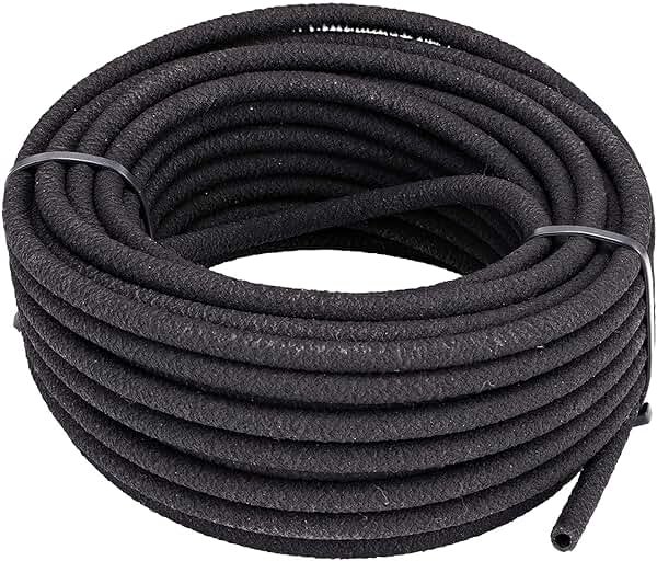 Raindrip 015005T 1/4-Inch by 50-Foot Soaker Hose Tubing for Drip Irrigation, Use in Vegetable Garden, Planters, and Borders, 50-Foot, Black - Product Image
