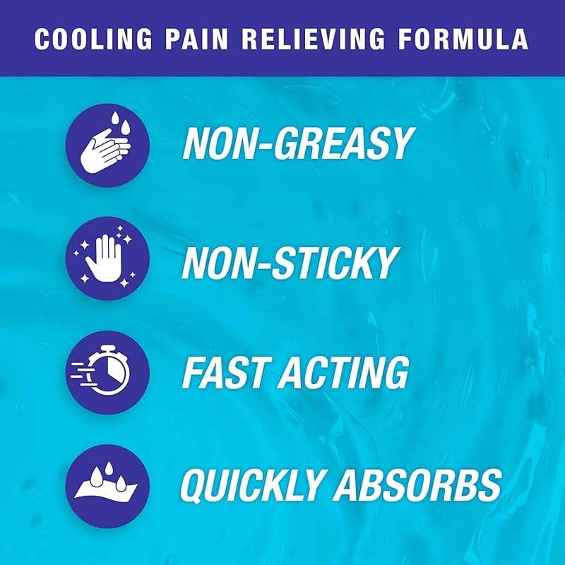 Blue Goo Pain Relieving Gel – Relief for Back, Neck, Muscle and Joint Pain, Fast-Acting Cooling and Soothing Relief with 100% Pure Emu Oil, 4 oz (1 Pack) - Image 3