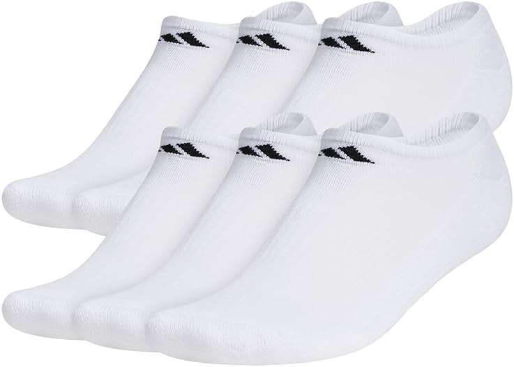 adidas Men's Athletic Cushioned 6-Pack No Show, Socks for Men - Image 1