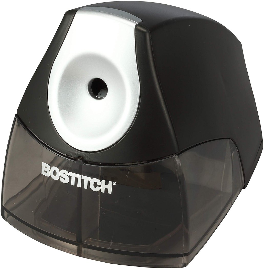 Bostitch Office Electric Pencil Sharpener for Classroom & Desk Use, Heavy-Duty Stall-Free Motor, High-Capacity Shavings Tray, Black - Product Image