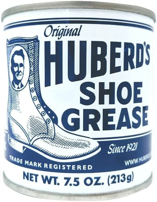 Huberd's Shoe Grease 7.5 oz, Leather Conditioner and Waterproofer for Boots, Shoes, Saddles, and Gear. Beeswax and Pine Tar Formula. Since 1921. - Product Image