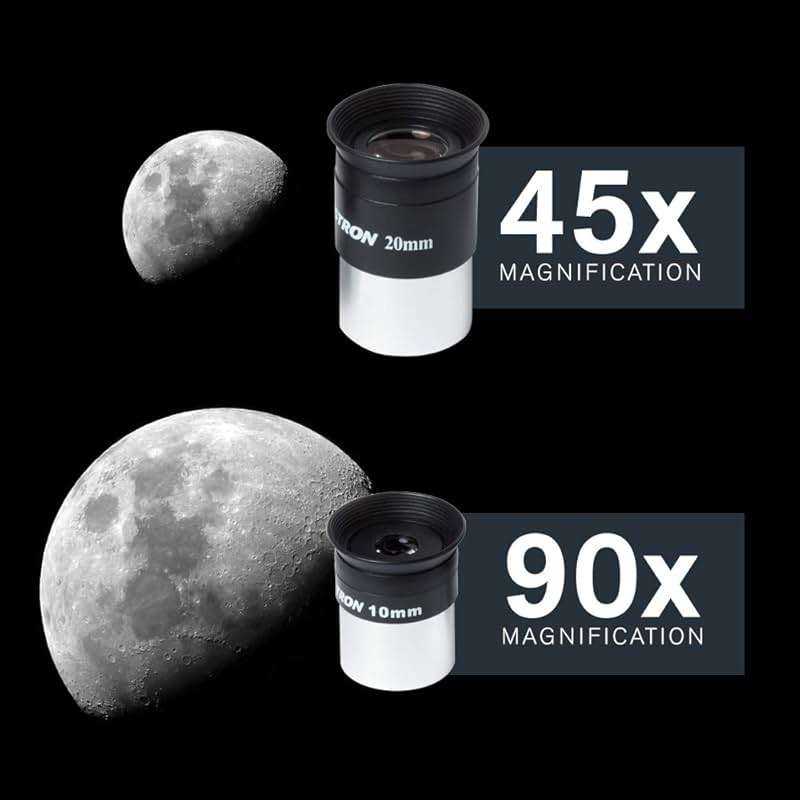 Celestron – AstroMaster 70AZ Telescope – Refractor Telescope – Fully-Coated Glass Optics – Adjustable-Height Tripod – Bonus Astronomy Software Package - Image 8