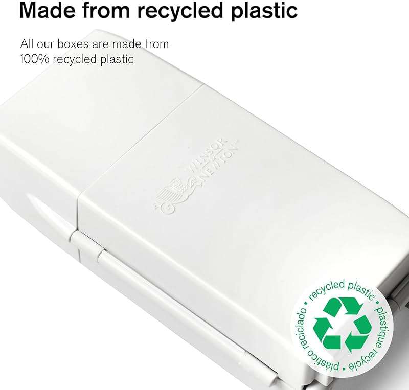 Winsor & Newton Cotman Watercolor Paint Set, Field Pocket Set, 12 Half Pan w/ Brush, Sponge, Bottle - Image 3