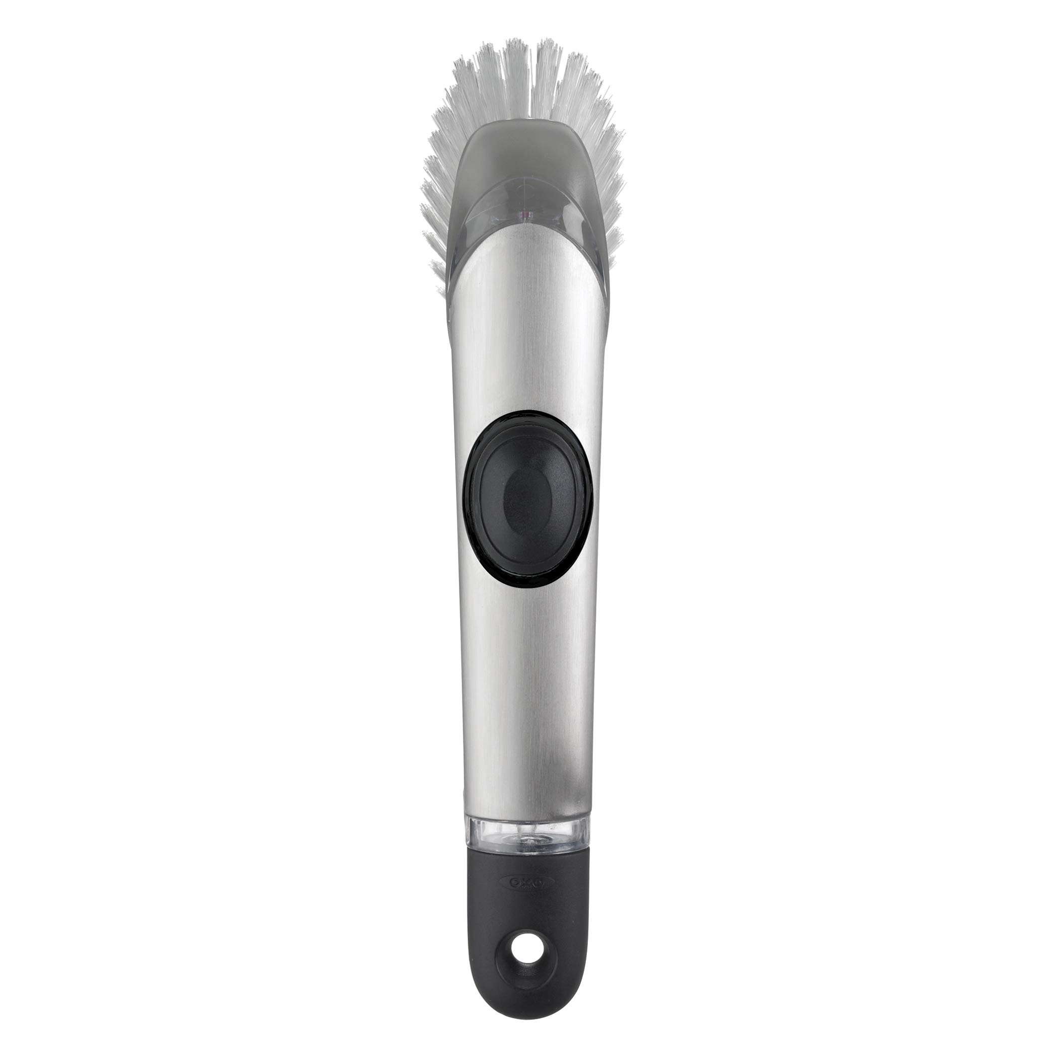 OXO Steel Soap Dispensing Dish Brush, Dish Scrubber - Image 1