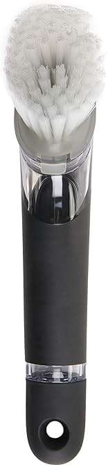 OXO Steel Soap Dispensing Dish Brush, Dish Scrubber - Image 3