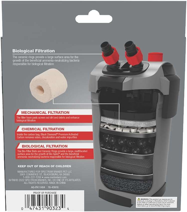 Marineland Ceramic Filter Rings, 140 Count, Support Biological Aquarium Filtration, Rite-Size S, T and X, Fit All C-Series and Magniflow Canister Filters - Image 2