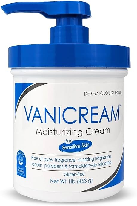 Vanicream Moisturizing Skin Cream with Pump Dispenser - 16 fl oz (1 lb) - Moisturizer Formulated Without Common Irritants for Those with Sensitive Skin - Product Image