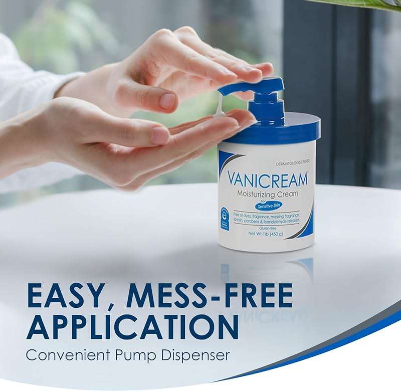 Vanicream Moisturizing Skin Cream with Pump Dispenser - 16 fl oz (1 lb) - Moisturizer Formulated Without Common Irritants for Those with Sensitive Skin - Image 8