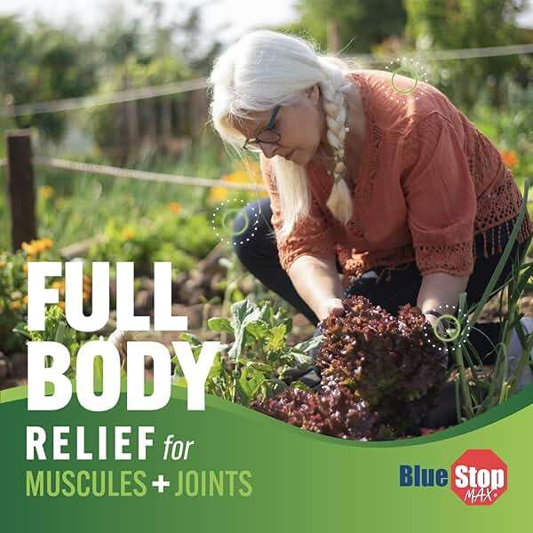 Blue Stop Max Massage Gel for Body Aches, 16 oz Pump Bottle; 3 in 1 Product Relieves Body Aches, Supports Joints and Nourishes the Skin - Image 5