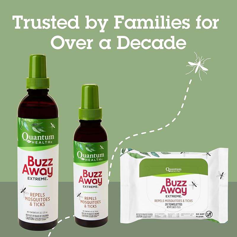 Quantum Health Buzz Away Extreme - DEET-free Insect Repellent, Essential Oil Bug Spray - Small Children and Up, Travel Friendly, 4 Fl Oz - Image 8