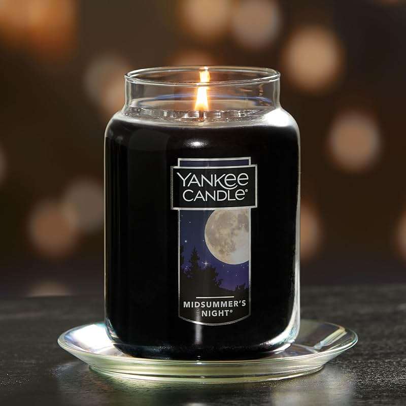 Yankee Candle MidSummer's Night Scented Classic Large Single Wick Jar Candle 22oz with Over 110 Hours of Burn Time Ideal for Dinner Parties Relaxing Saturdays and Special Occasions - Image 6