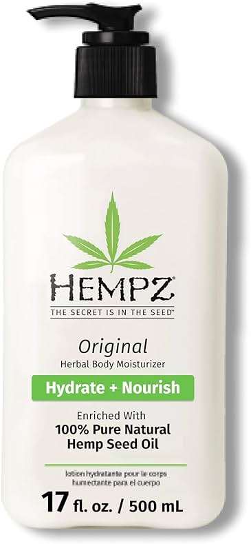 Hempz Original, Natural Hemp Seed Oil Body Moisturizer with Shea Butter and Ginseng, Original Scent, Floral Banana, 17 Fl.Oz ( Packaging may vary ) - Image 1