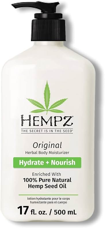Hempz Original, Natural Hemp Seed Oil Body Moisturizer with Shea Butter and Ginseng, Original Scent, Floral Banana, 17 Fl.Oz ( Packaging may vary ) - Product Image