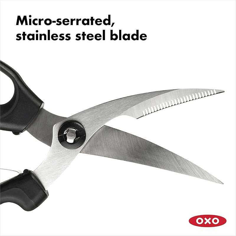 OXO Good Grips Spring-Loaded Poultry Shears, Black - Image 4