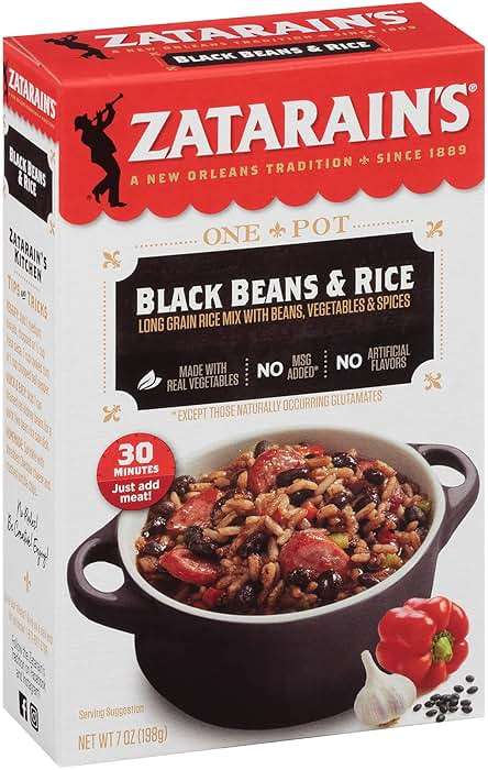 Zatarain's Black Beans & Rice, 7 oz - Image 1
