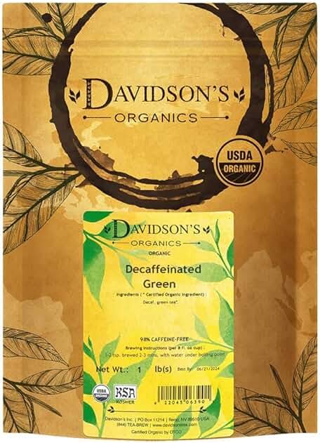 Davidson's Tea Bulk, Decaf Green, 16-Ounce Bag - Product Image